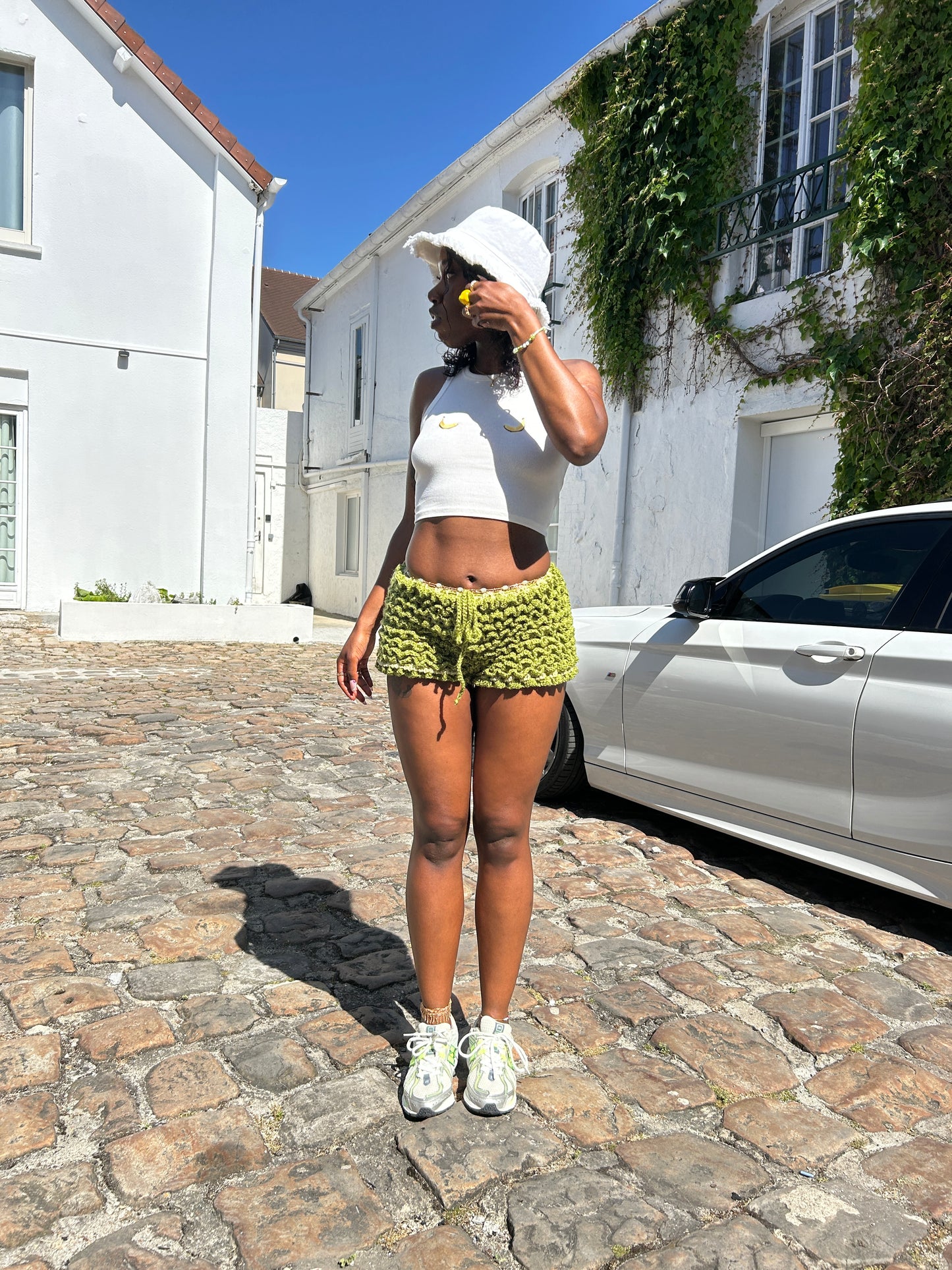 Buttercup Shorts frilly green 