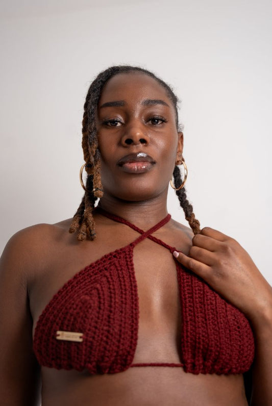 NKBRND Bikini Top - Burgundy